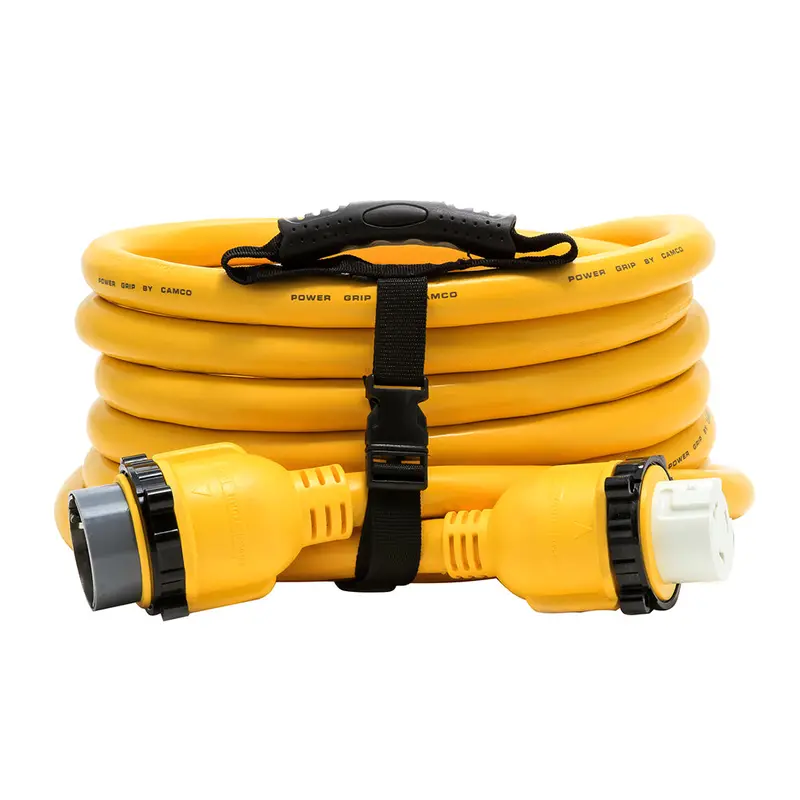 Camco 50A M-Lock To F-Lock Marine Extension Cord – 25-Foot Length, Model 55621 1