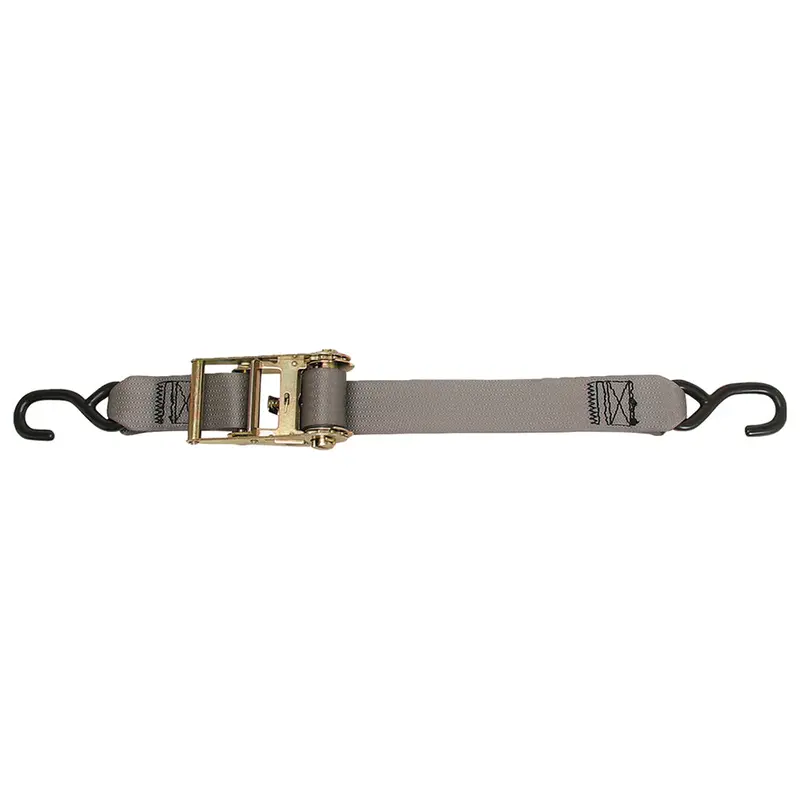 Cargobuckle F13758 2-Inch X 15-Foot Multipurpose Ratchet Strap With S-Hooks 1
