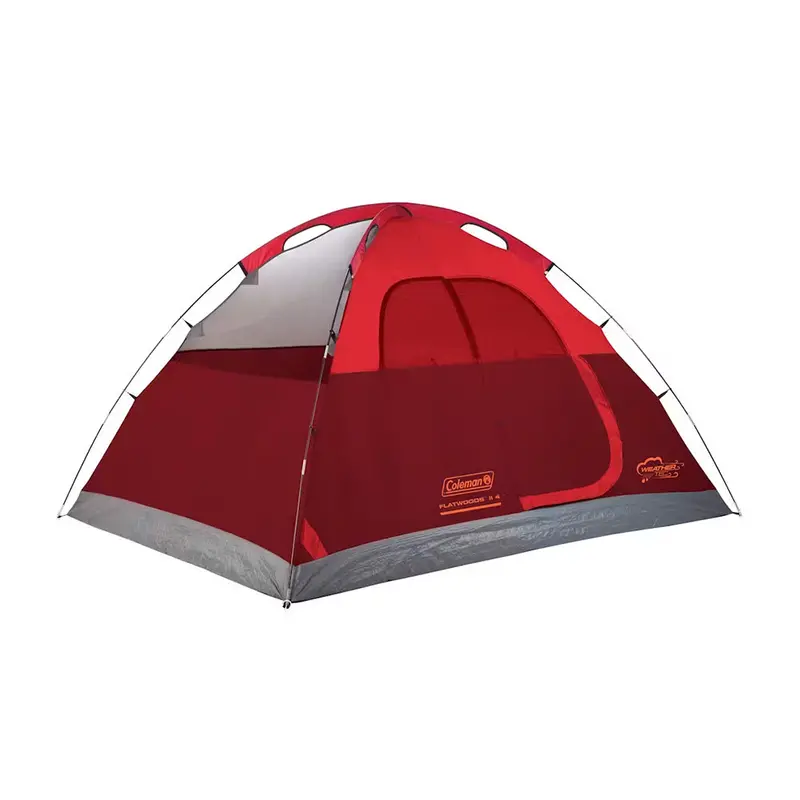 Coleman Flatwoods Ii 4-Person Lightweight Dome Tent – Red 1