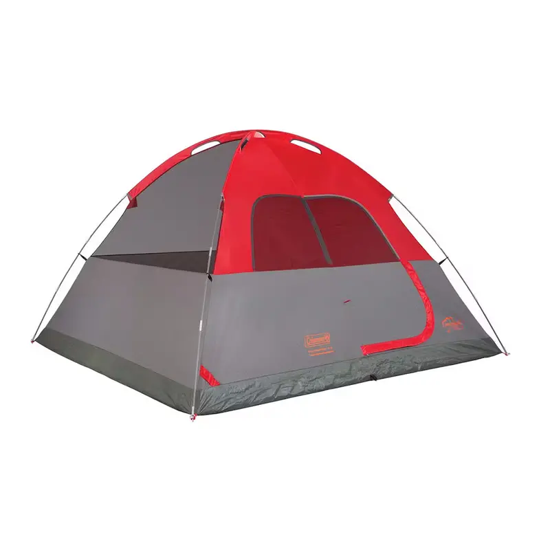 Coleman Flatwoods Ii 6-Person Lightweight Dome Tent – Red 1