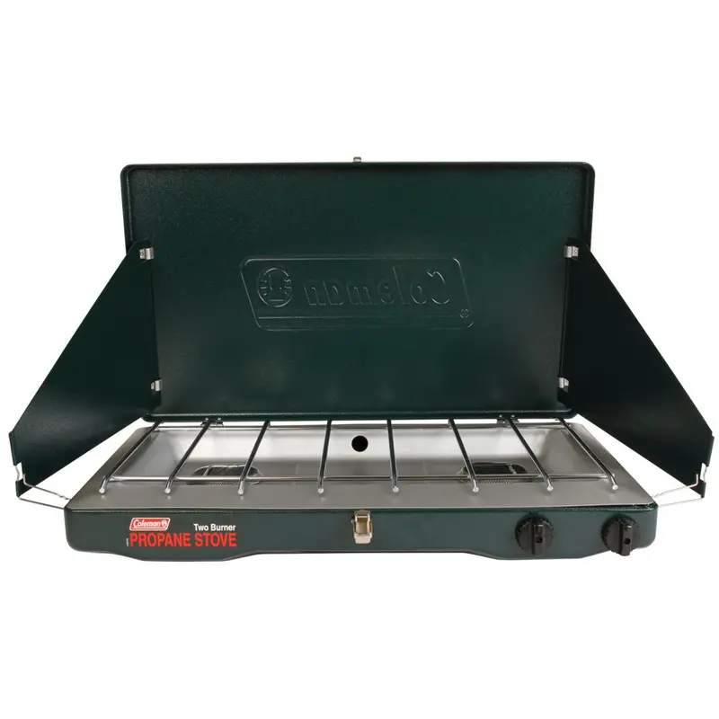 Coleman Perfectflow 2-Burner Propane Camp Stove – Classic Design, Adjustable Flame Control [2000037883] 1