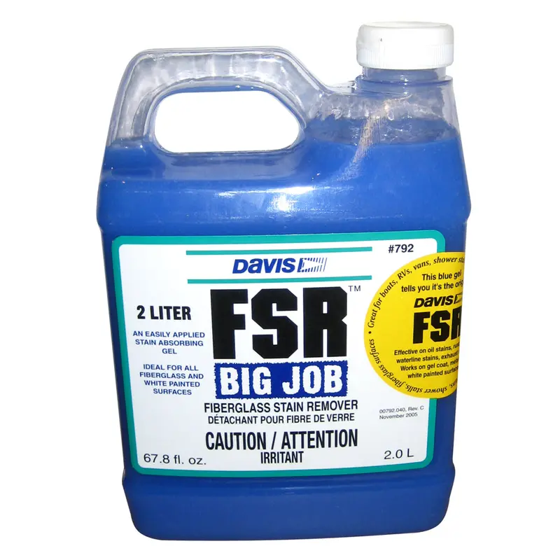 Davis Fsr Big Job Fiberglass Stain Remover – 2-Liter Industrial-Grade Formula 1