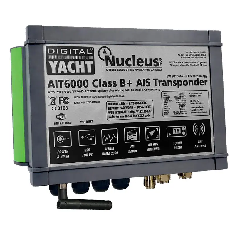 Digital Yacht Ait6000 Class B+ Ais Transponder With Nmea 0183 & Usb [Zdigait6000] 1