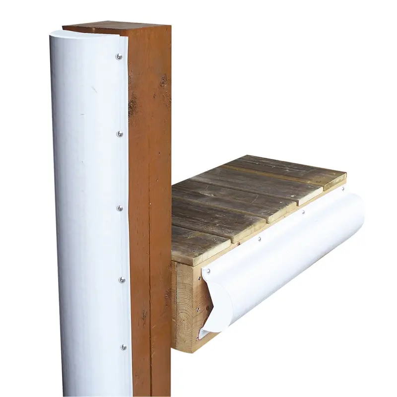 Dock Edge 6' White Piling Bumper – Durable Single-End Capped Design [De1020F] 1
