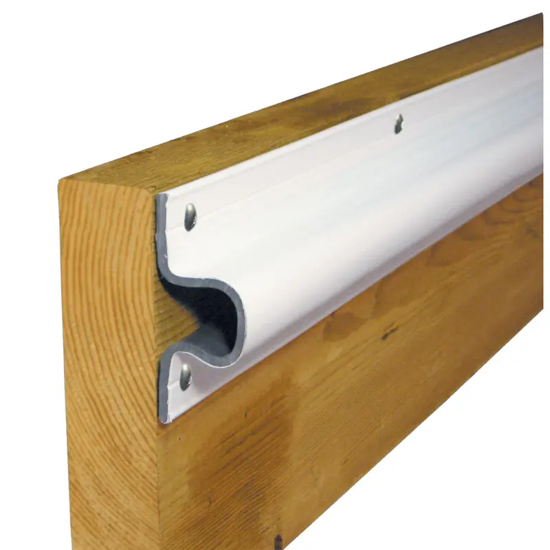 Dock Edge Pvc 'C' Guard Dock Edging – Four 6-Foot White Sections 1