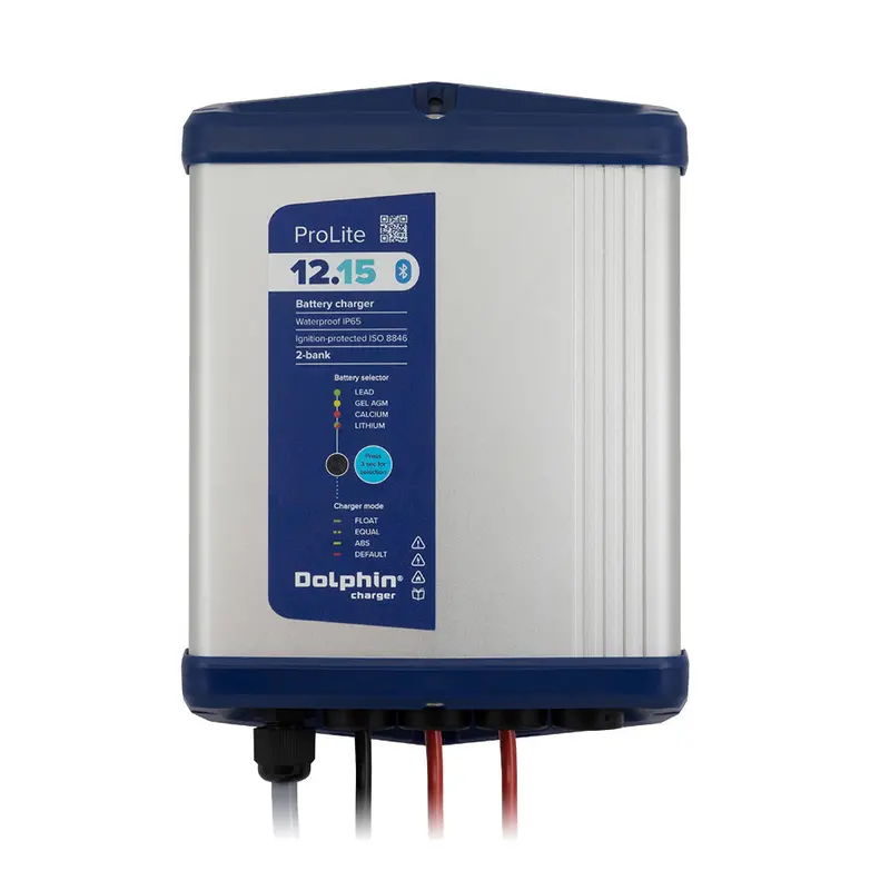 Dolphin Prolite Series 12V 15A Dual-Output Battery Charger – 110V Ac 1