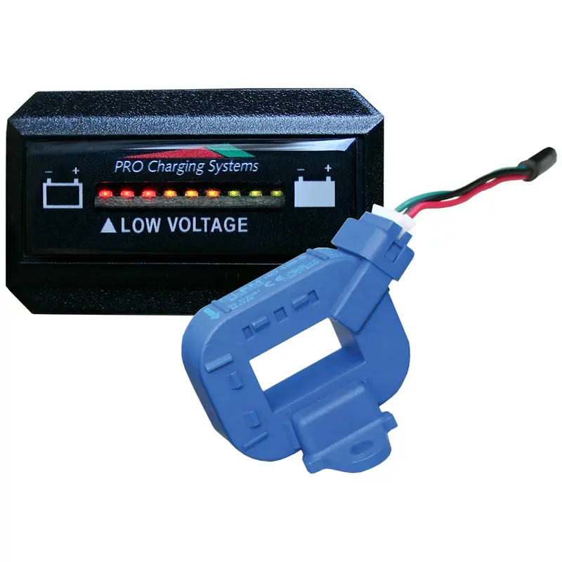 Dual Pro Lithium Battery Gauge – Single Rectangular Display, Horizontal Orientation – Model Bfghlith 1