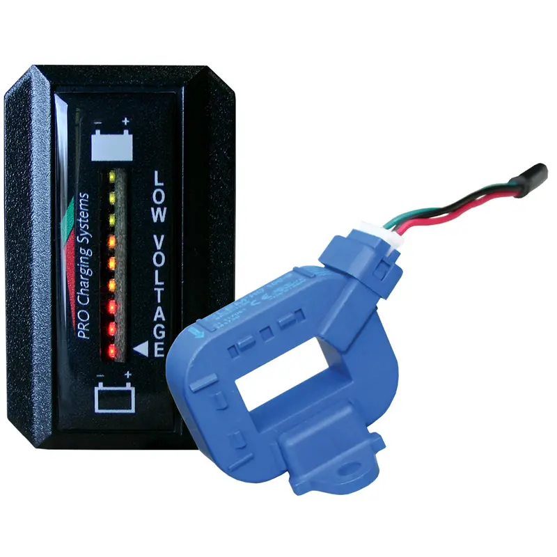 Dual Pro Lithium Battery Gauge – Single Rectangular Display, Vertical Orientation – Model Bfgvlith 1