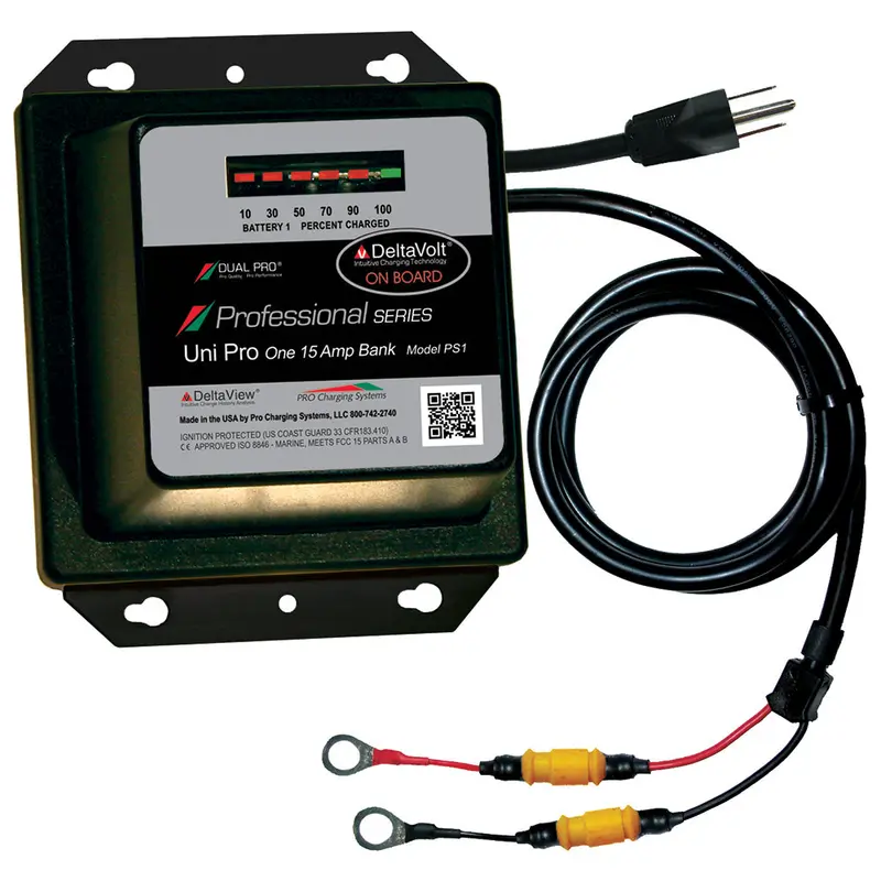 Dual Pro Professional Series 15A Single-Bank Battery Charger: 12V Input (Model Ps1) 1