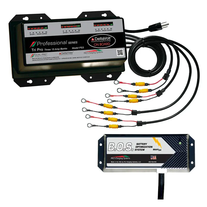 Dual Pro Ps3 3-Bank Marine Battery Charger With 3-Bank Isolator 1
