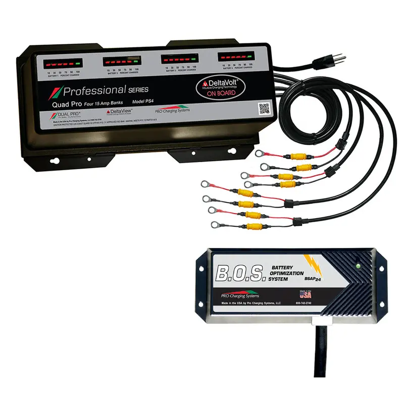 Dual Pro Ps4 4-Bank Marine Battery Charger With 2-Bank Isolator 1
