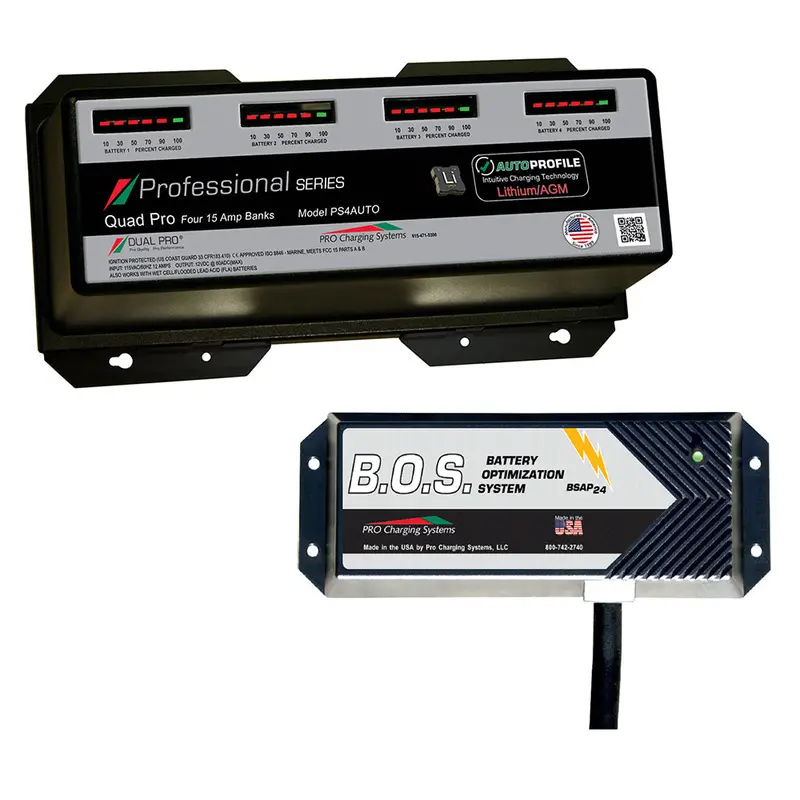 Dual Pro Ps4Auto 4-Bank Smart Marine Charger With 3-Bank Isolator 1