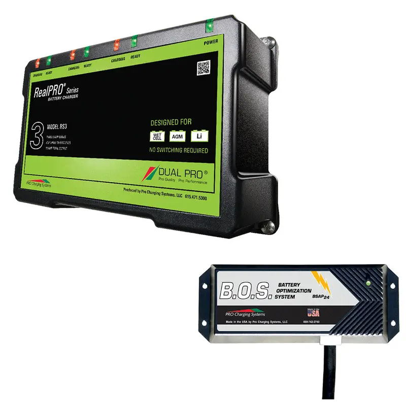 Dual Pro Rs3 3-Bank Marine Battery Charger With 2-Bank Battery Isolator 1