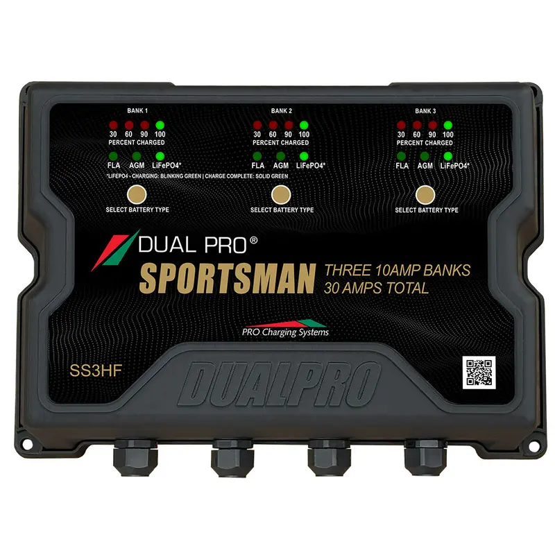 Dual Pro Sportsman Hf 30A 3-Bank Battery Charger – Ss3Hf 1