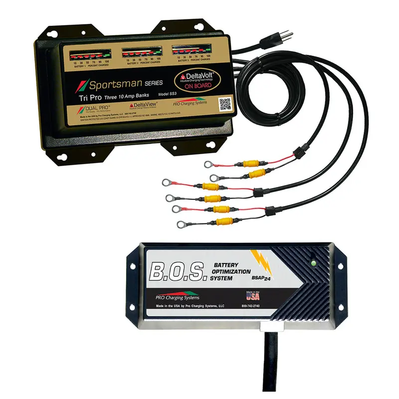Dual Pro Ss3 Manual 3-Bank Marine Battery Charger With Triple-Bank B.O.S. [Ss3/Bos12V3] 1