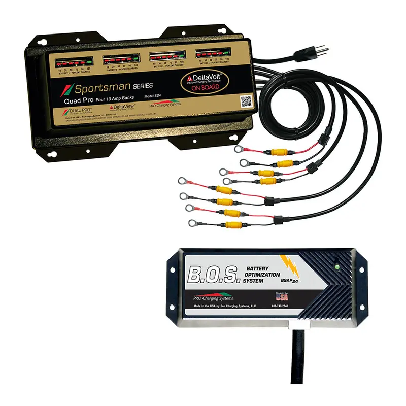 Dual Pro Ss4 Manual 4-Bank Marine Battery Charger With Dual-Bank B.O.S. [Ss4/Bos12V2] 1