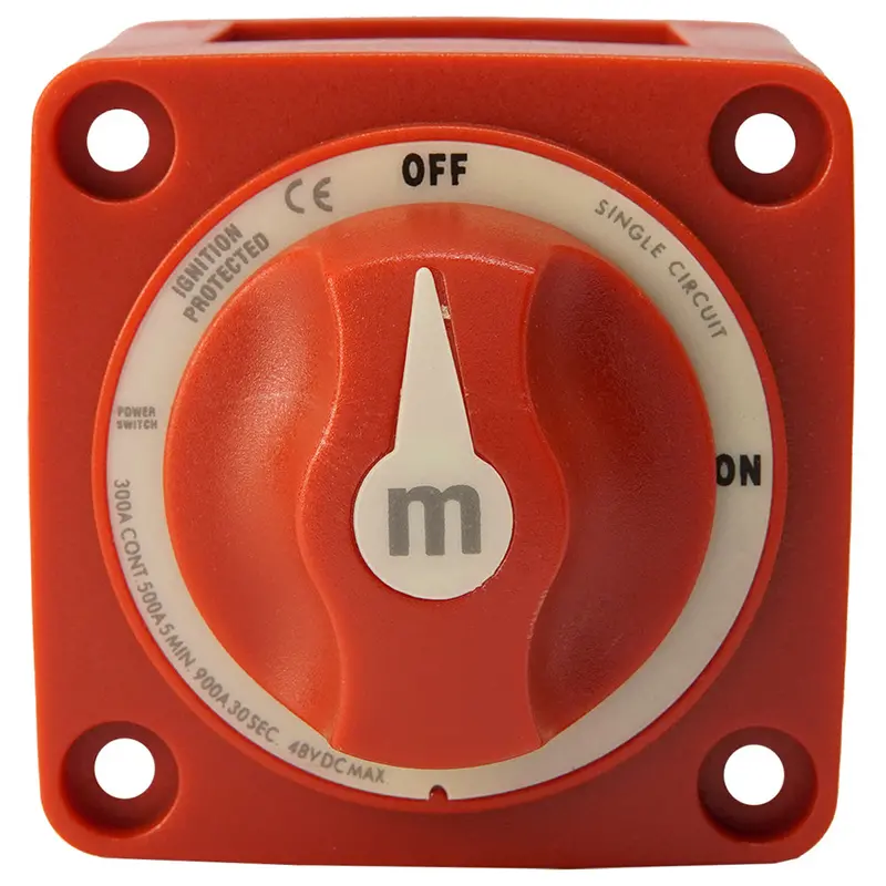 Egis M-Series 300A Battery Switch – Knob-Actuated On/Off Control [2306] 1