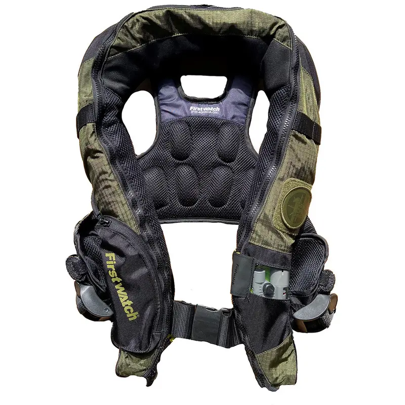 First Watch Auto/Manual Inflatable Pfd – 38G Buoyancy, Green [Fw-40Proa/M-Gn] 1
