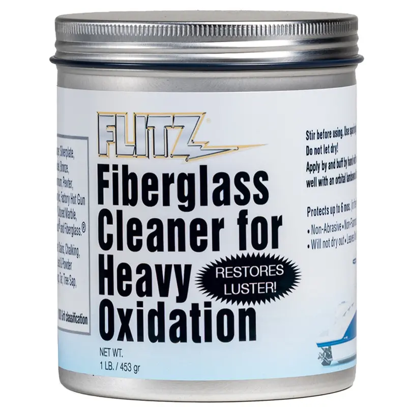 Flitz Fiberglass Restoration Cleaner – Heavy Oxidation Remover, 1 Lb Container [Ca03416] 1