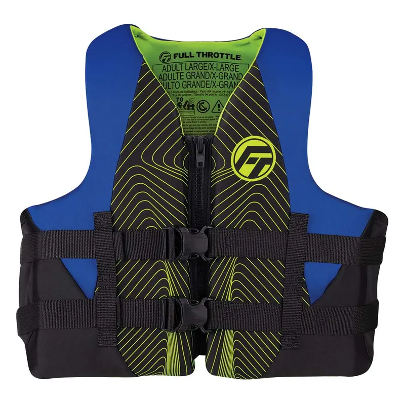 Full Throttle Adult Rapid-Dry Life Vest – L/Xl, Blue/Black [142100-500-050-22] 1
