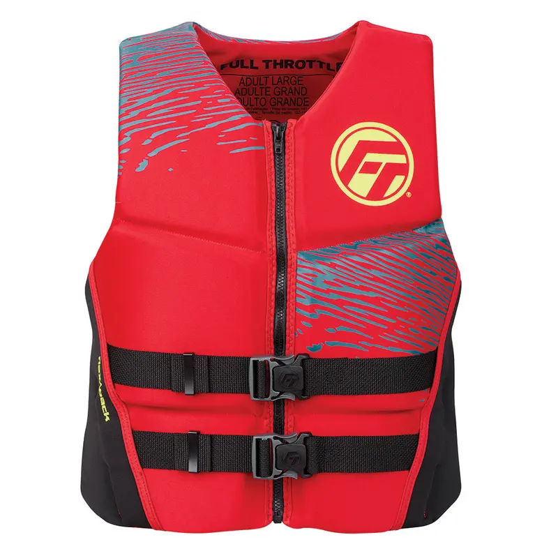 Full Throttle Men’S Rapid-Dry Flex-Back Life Jacket – Xl, Red/Black 1