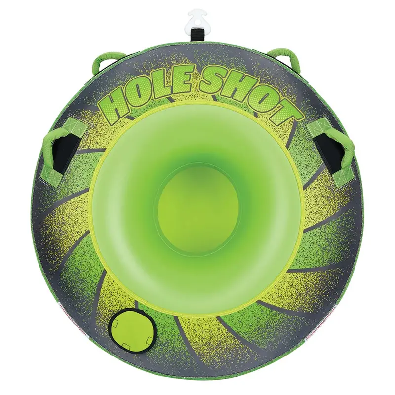 Full Throttle Single-Rider Hole Shot Inflatable Towable Tube – Green 1