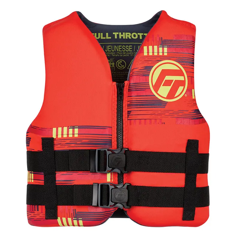 Full Throttle Youth Rapid-Dry Personal Flotation Device – Red, Uscg-Approved 1
