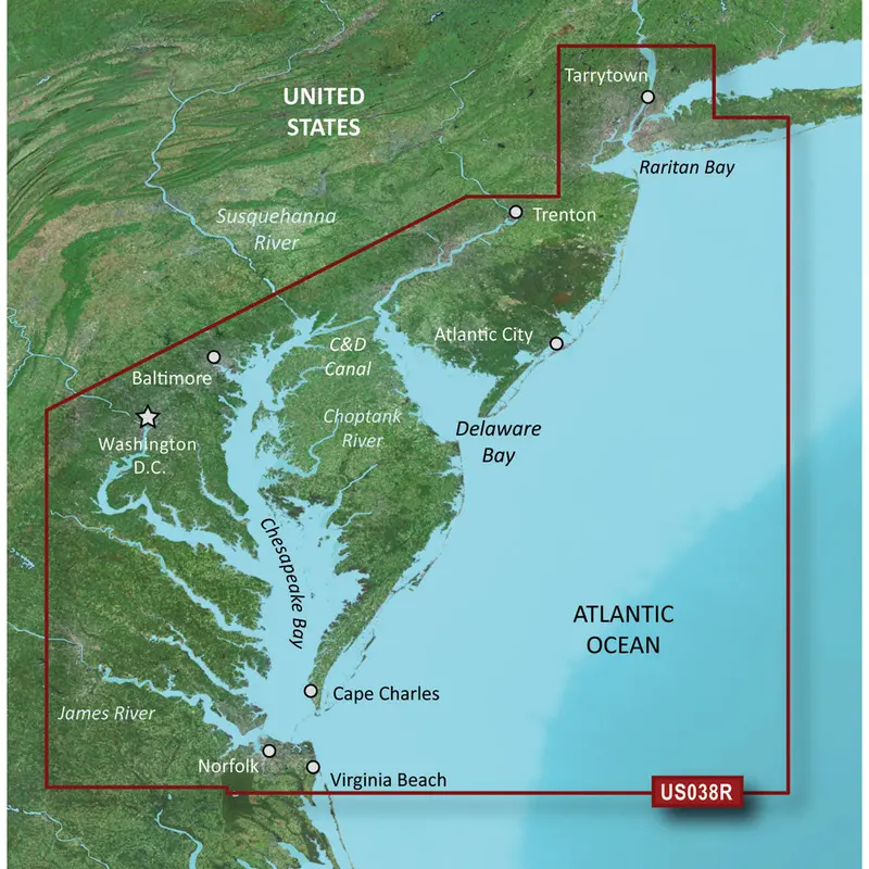 Garmin Bluechart G3 Vision Hd New York To Chesapeake Bay Chart – Microsd/Sd (Part #010-C1004-00) 1