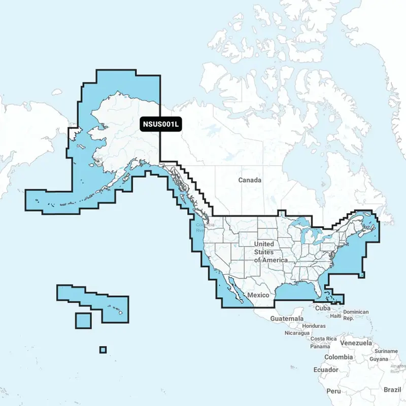 Garmin Navionics+ Chartplotter Map: U.S. And Coastal Canada (Nsus001L) 1