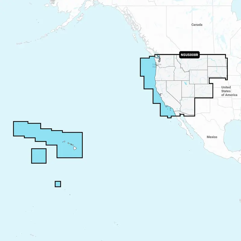 Garmin Navionics+ Chartplotter Map: U.S. West Coast (Nsus008R) 1