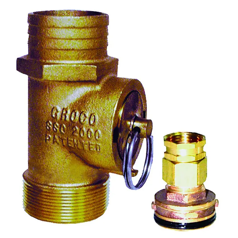 Groco 0.75-Inch Stainless Steel Engine Flush Kit Adapter 1