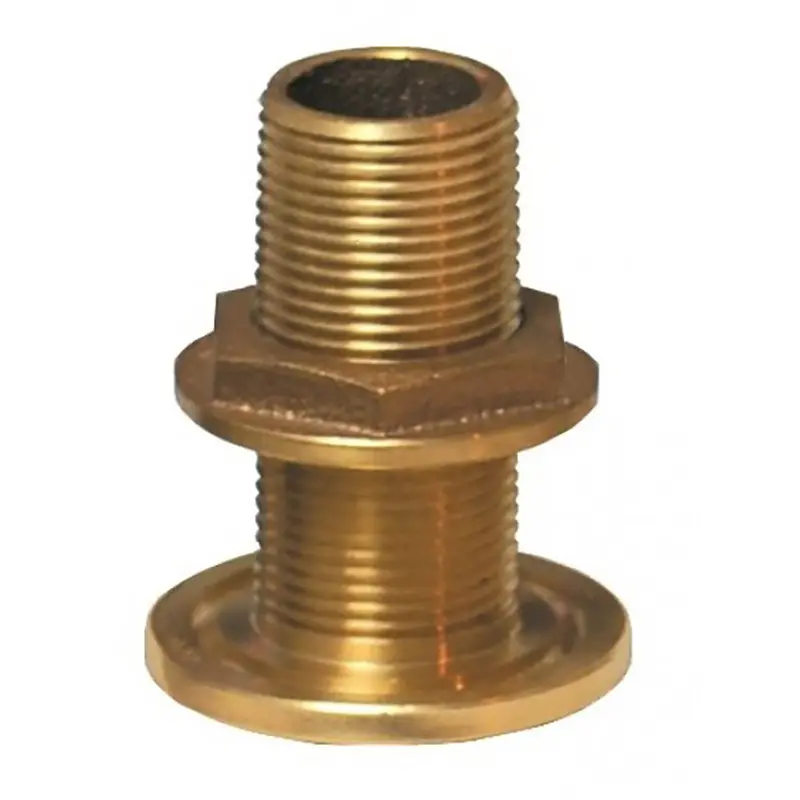 Groco 2.5-Inch Bronze Thru-Hull Fitting With Locking Nut 1