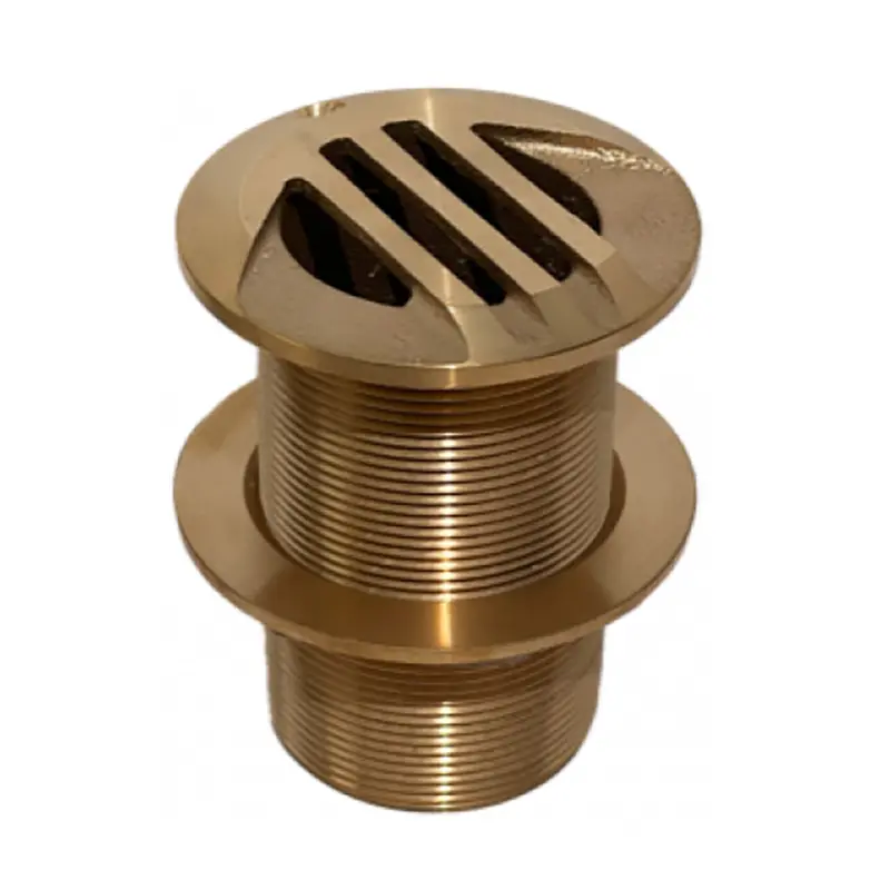 Groco Hsslth-1500-W 1.5-Inch Slotted High-Speed Thru-Hull Fitting With Nut 1