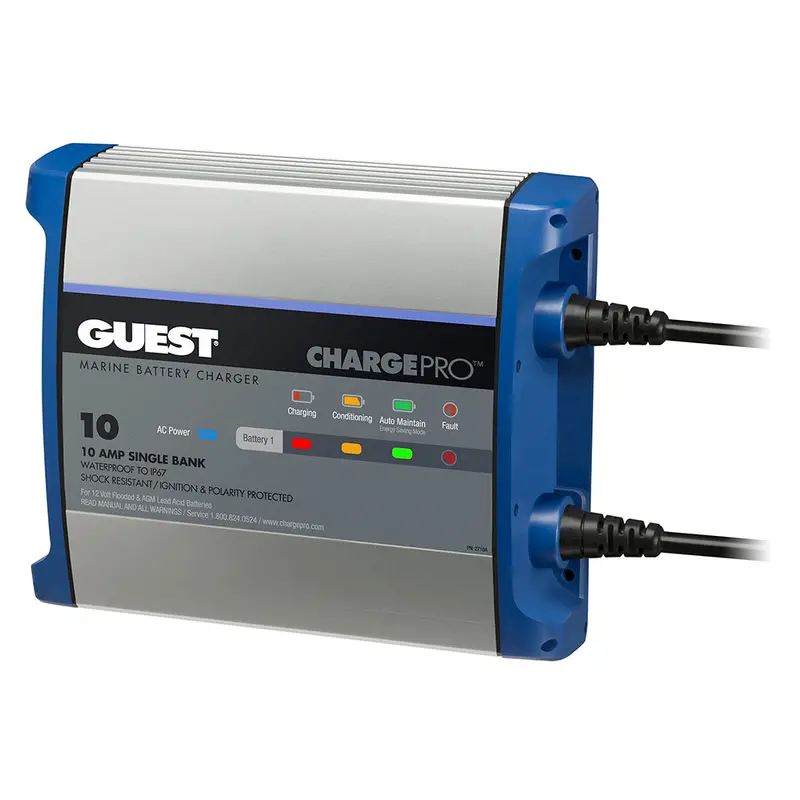 Guest 10A Onboard 12V Battery Charger – Single-Bank, 120V Ac Input 1
