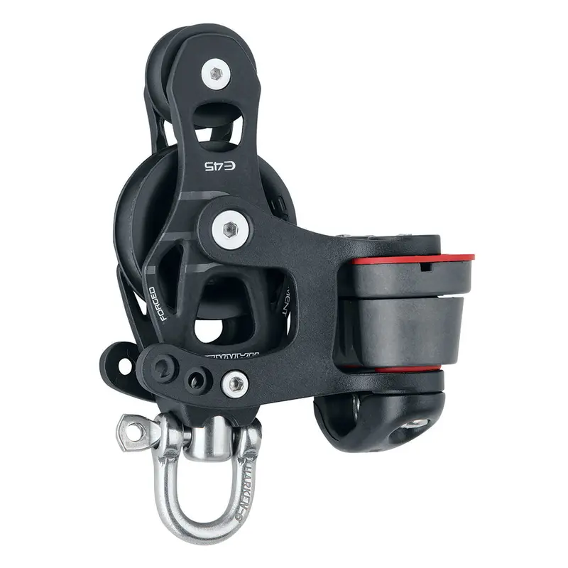Harken 6235 45Mm Fiddle Block With Swivel, 150 Cam Cleat, And No Becket 1