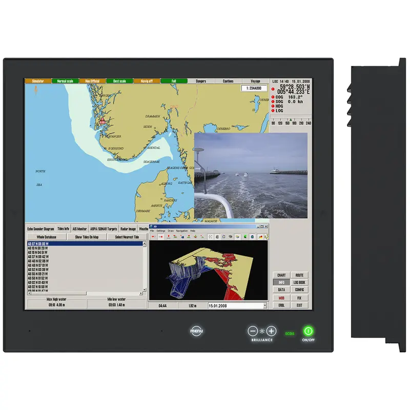 Hatteland Hd 19T22 Mmd-Ma1-Fhga 19-Inch Series X G2 High-Brightness Multi-Power Display With Front Buttons (Ac/Dc 24V) 1