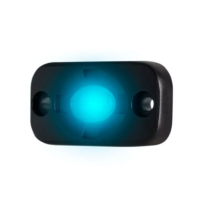 Heise 1.5" X 3" Black/Blue Auxiliary Accent Lighting Pod 1