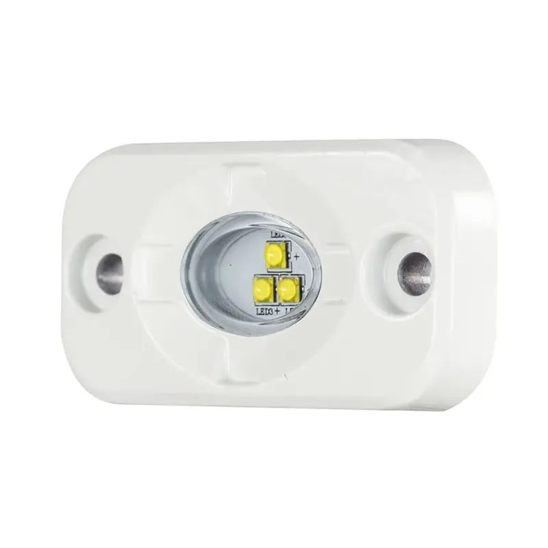 Heise 1.5" X 3" White/White Marine Accent Lighting Pod 1