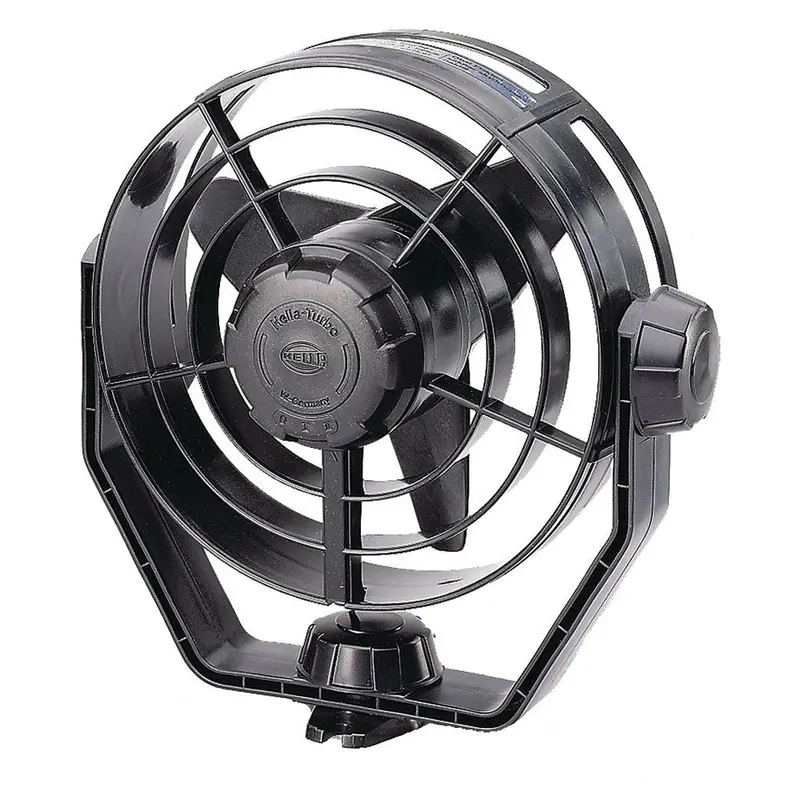 Hella Marine 24V Dual-Speed Turbo Fan – Compact Design, Black Housing 1