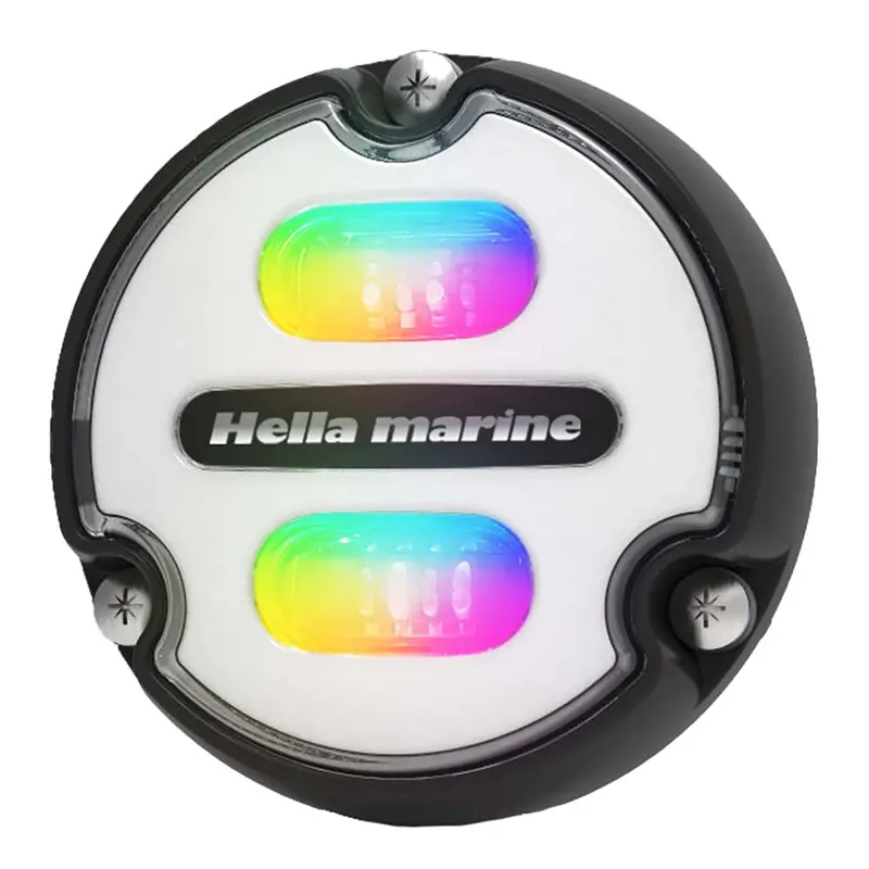 Hella Marine Apelo A1 Rgb Underwater Light – 1800 Lm, Black Housing & White Lens [016146-011] 1