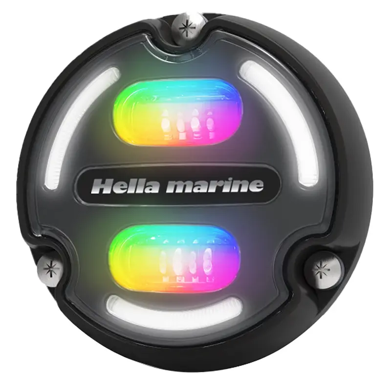 Hella Marine Apelo A2 Rgb Underwater Light – 3000 Lm, Black Housing & Charcoal Lens With Edge Lighting [016148-001] 1
