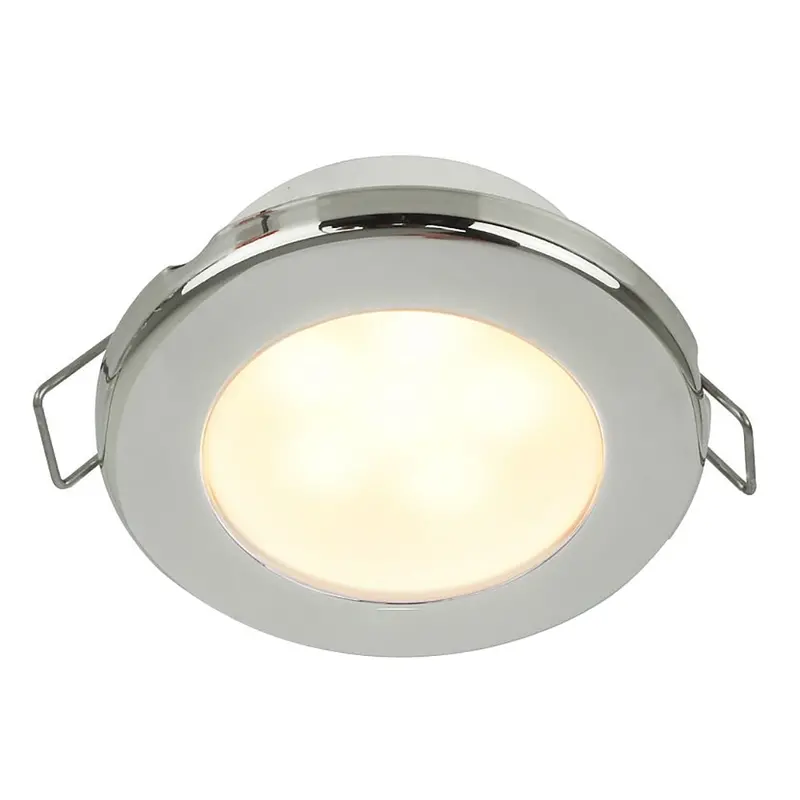 Hella Marine Euroled 75 3" Warm White Spring-Mount Downlight – Stainless Steel Trim – 24V Dc 1