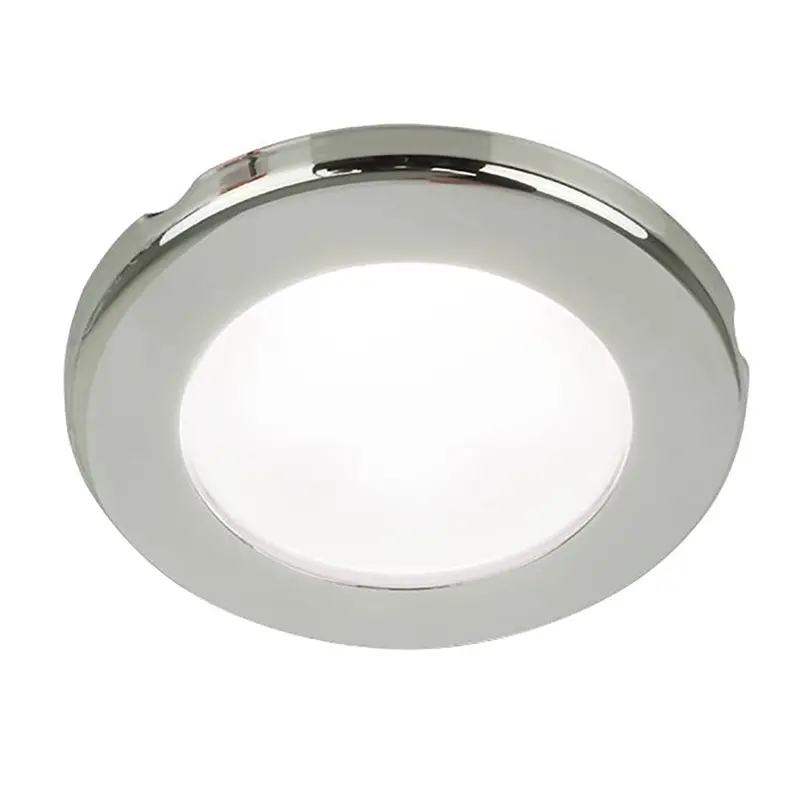 Hella Marine Euroled 75 3" White Screw-Mount Downlight – Stainless Steel Trim – 12V Dc 1