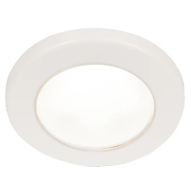 Hella Marine Euroled 75 3" White Screw-Mount Downlight – White Plastic Trim – 12V Dc 1