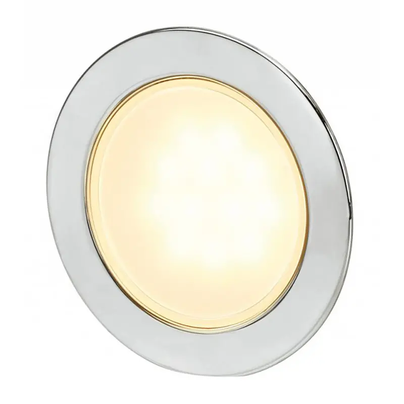 Hella Marine Gen 2 Euroled 95 Warm White Round Downlight – Stainless Steel Trim [958340021] 1