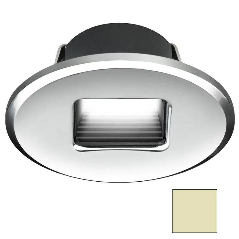 I2Systems Ember E1150Z Oval Snap-In Led Light – Polished Chrome, Warm White 1