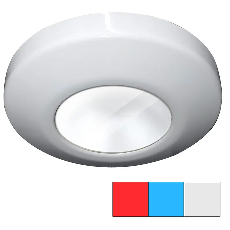 I2Systems Profile P1120 Tri-Color Surface-Mount Marine Light – Red/Cool White/Blue – White Housing – P1120Z-31Hae 1