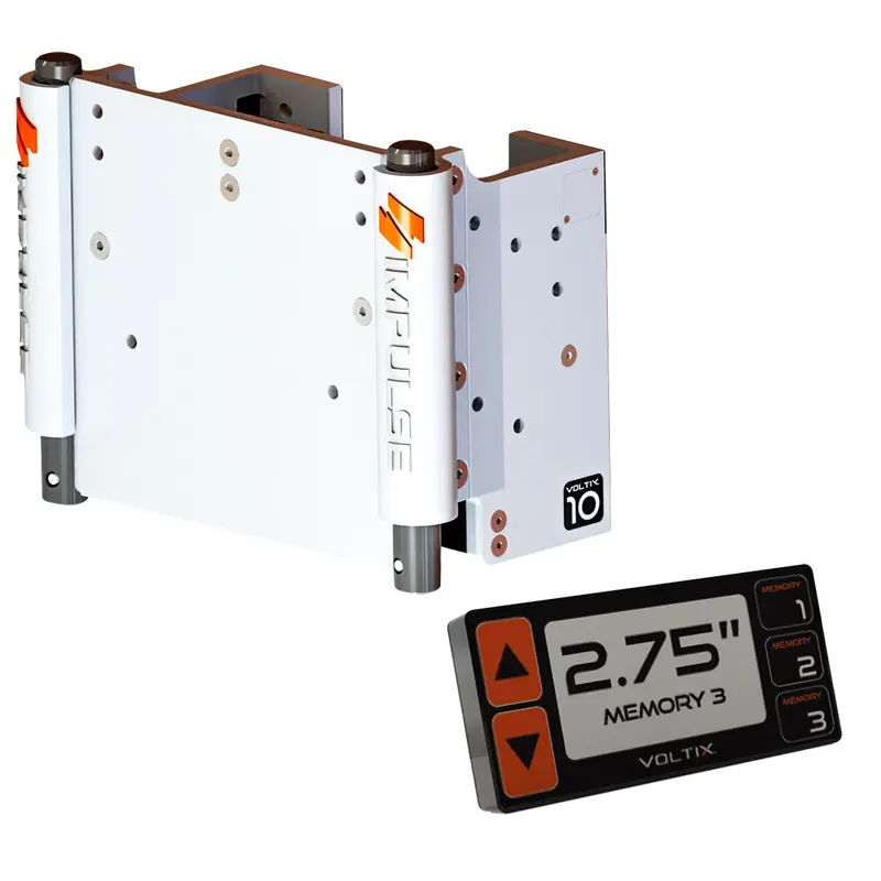 Impulse Xl Electric Jack Plate – 10-Inch Setback With Smart Control & White Cerakote Finish [75071-W] 1