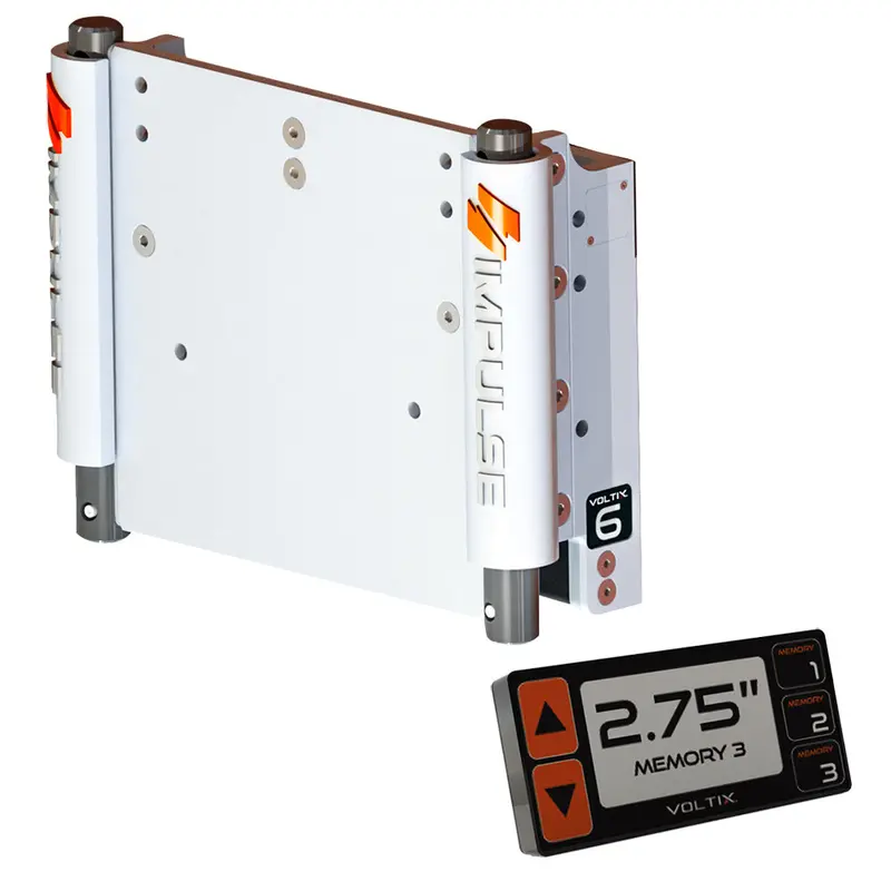 Impulse Xl Electric Jack Plate – 6-Inch Setback With Smart Control & White Cerakote Finish [75051-W] 1