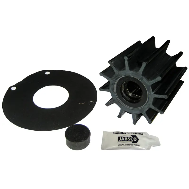 Jabsco 12-Blade Neoprene Impeller Kit – 3" With Plastic Insert & Double Flat Drive [17370-0001-P] 1